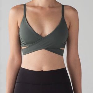 Lululemon Lean In Bra Dark Forest